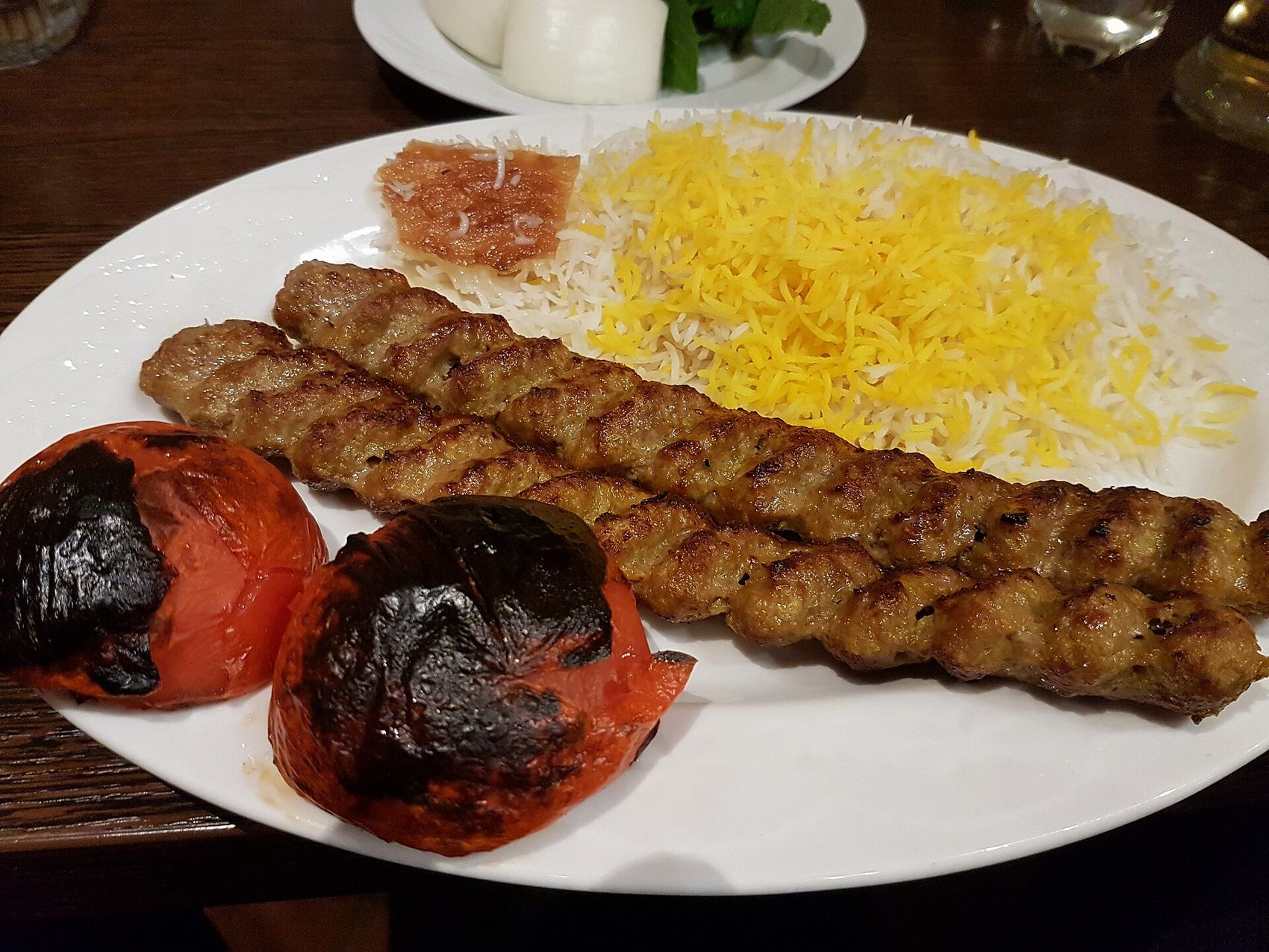 چلوکباب با برنج بابرنج